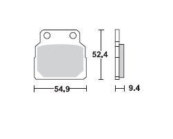 TRW LUCAS Scheibenbremsbeläge-Satz MCB 570