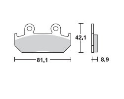 TRW Lucas Bremsbeläge MCB562, VORNE, Honda VFR 400 R, Bj. 85-87