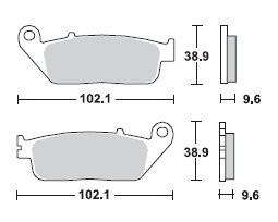 TRW Lucas Bremsbeläge MCB677, VORNE, Honda NC 750 XA ABS, XD-DCT, Bj. 14-