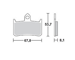 TRW Lucas Bremsbeläge MCB593, VORNE, Honda NR 750, Bj. 92-