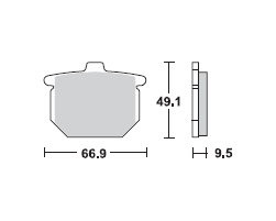 TRW Lucas Bremsbeläge MCB54, VORNE, Honda CBX 1000, Bj. 79