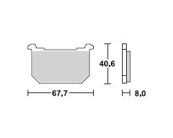 TRW Lucas Bremsbeläge MCB515, VORNE, Kawasaki Z 750 L, Bj. 81-82