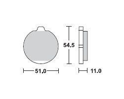 TRW Lucas Bremsbeläge MCB505, VORNE, Kawasaki Z 1300, Bj. 79-83