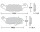 TRW Lucas Bremsbelag MCB682, VORNE LINKS, Suzuki DL 650 A V-Strom ABS, Bj. 07-11