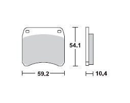 TRW Lucas Bremsbelag MCB99, VORNE, Triumph TSX , Bj. 82-83