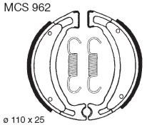 TRW Lucas Bremsbelag MCS962, VORNE, Yamaha DT 50 MX, Bj. 92-95