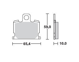 TRW Lucas Bremsbelag MCB521, VORNE, Yamaha XJ 750 Seca, Bj. 81-84