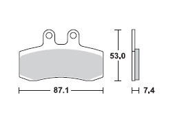TRW Lucas Bremsbeläge MCB652, VORNE, Aprilia Pegaso 650, Bj. 96