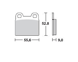 TRW Lucas Bremsbeläge MCB95, VORNE, BMW R45, Bj. 78-80