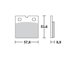 TRW Lucas Bremsbeläge MCB617, VORNE, BMW R100 RT, Bj. 08/89-95
