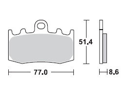 TRW Lucas Bremsbeläge MCB748, VORNE, BMW R 1200 HP2 Megamoto, Bj. 07-08