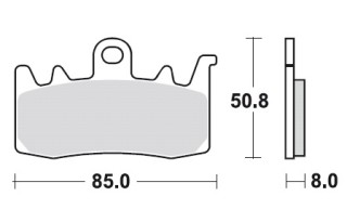 TRW Lucas Bremsbeläge MCB856SV, VORNE, BMW R 1200 RT ABS, Bj. 14-