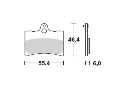 TRW Lucas Bremsbeläge MCB649, VORNE, Cagiva Prima 80, Bj. 93-