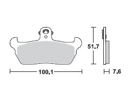 TRW Lucas Bremsbeläge MCB618, VORNE, Cagiva Supercity 125 2F, Bj. 92-