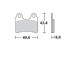 TRW Lucas Bremsbeläge MCB766, VORNE, Gas Gas TXT 280, Bj. 04-