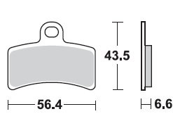 TRW Lucas Bremsbeläge MCB770, HINTEN, Gas Gas TXT Boy, Rookie 50