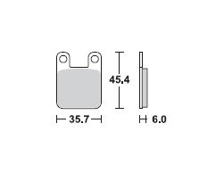 TRW Lucas Bremsbeläge MCB535, HINTEN, Gas Gas Pampera 125