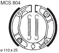 TRW Lucas Bremsbeläge MCS804, HINTEN, Honda MBX 80 SWD, Bj. 85-