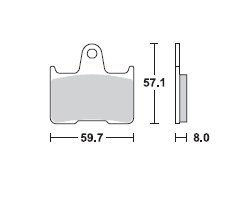 TRW Lucas Bremsbeläge MCB691, HINTEN, Honda CB 1300 X-4, Bj. 97-