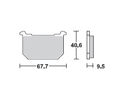 TRW Lucas Bremsbeläge MCB516, HINTEN, Kawasaki GT 750, Bj. 82-