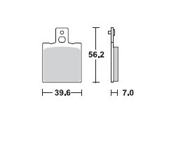 TRW Lucas Bremsbeläge MCB75, HINTEN, KTM 125 MX Enduro, Bj. 86