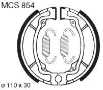 TRW Lucas Bremsbelag MCS854, HINTEN, Suzuki GT 80 E,L, Bj. 81-83