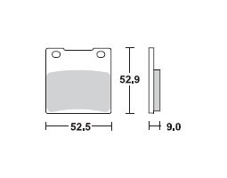 TRW Lucas Bremsbelag MCB531, HINTEN, Suzuki GSXR 1100, Bj. 86-88
