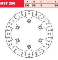 TRW Lucas Austausch Bremsscheibe MST206, VORNE, Cagiva Elefant 750, Bj. 94-97