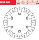 TRW Lucas Austausch Bremsscheibe MST206, VORNE, Cagiva...