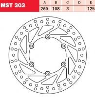 TRW Lucas Austausch Bremsscheibe MST303, VORNE, Gas Gas EC 250, Bj. 95-