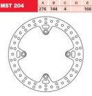 TRW Lucas Austausch Bremsscheibe MST204, VORNE, Honda XRV...