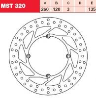 TRW Lucas Austausch Bremsscheibe MST320, VORNE, Husqvarna WRE 125, Bj. 02-10