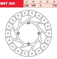 TRW Lucas Austausch Bremsscheibe MST306, VORNE, Kawasaki KX 250, Bj. 89-02