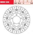 TRW Lucas Austausch Bremsscheibe MSW238, VORNE, Kawasaki...
