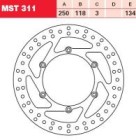 TRW Lucas Austausch Bremsscheibe MST311, VORNE, Suzuki DR...