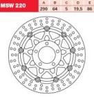 TRW Lucas Austausch Bremsscheibe MSW220, VORNE, Suzuki...