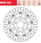 TRW Lucas Austausch Bremsscheibe MSW223, VORNE, Suzuki...