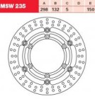 TRW Lucas Austausch Bremsscheibe MSW235, VORNE, Yamaha XV...