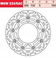 TRW Lucas Austausch Bremsscheibe MSW224RAC, VORNE, Yamaha XV 535 Virago, Bj. 91-