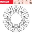 TRW Lucas Austausch Bremsscheibe MSW224, VORNE, Yamaha XT...