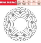 TRW Lucas Austausch Bremsscheibe MSW262RAC, VORNE, Yamaha...