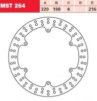 TRW Lucas Austausch Bremsscheibe MST264, VORNE, Yamaha XJ 900 S Diversion, Bj. 94-