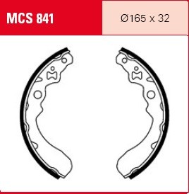 TRW Lucas Bremsbacken MCS 841, Durchmesser 165x32 mm