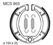 TRW Lucas Bremsbacken MCS 955, Durchmesser 150x25 mm