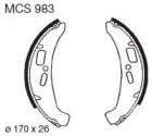 TRW Lucas Bremsbacken MCS 983, Durchmesser 170x26 mm