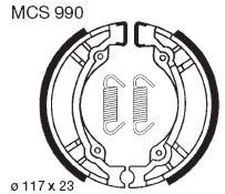 TRW Lucas Bremsbacken MCS 990, Durchmesser 117x23 mm