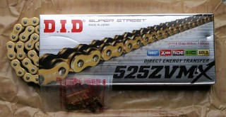 DID X-Ring Kette 525 ZVMX G&G, 112 Glieder