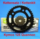 ESJOT Kettensatz Kettenkit Kymco 125 Quannon, Kette...