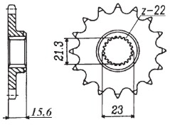 RITZEL Yamaha/MuZ, Z-15, gummiert
