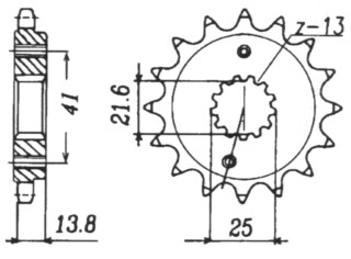 RITZEL Honda, Z-16, gummiert